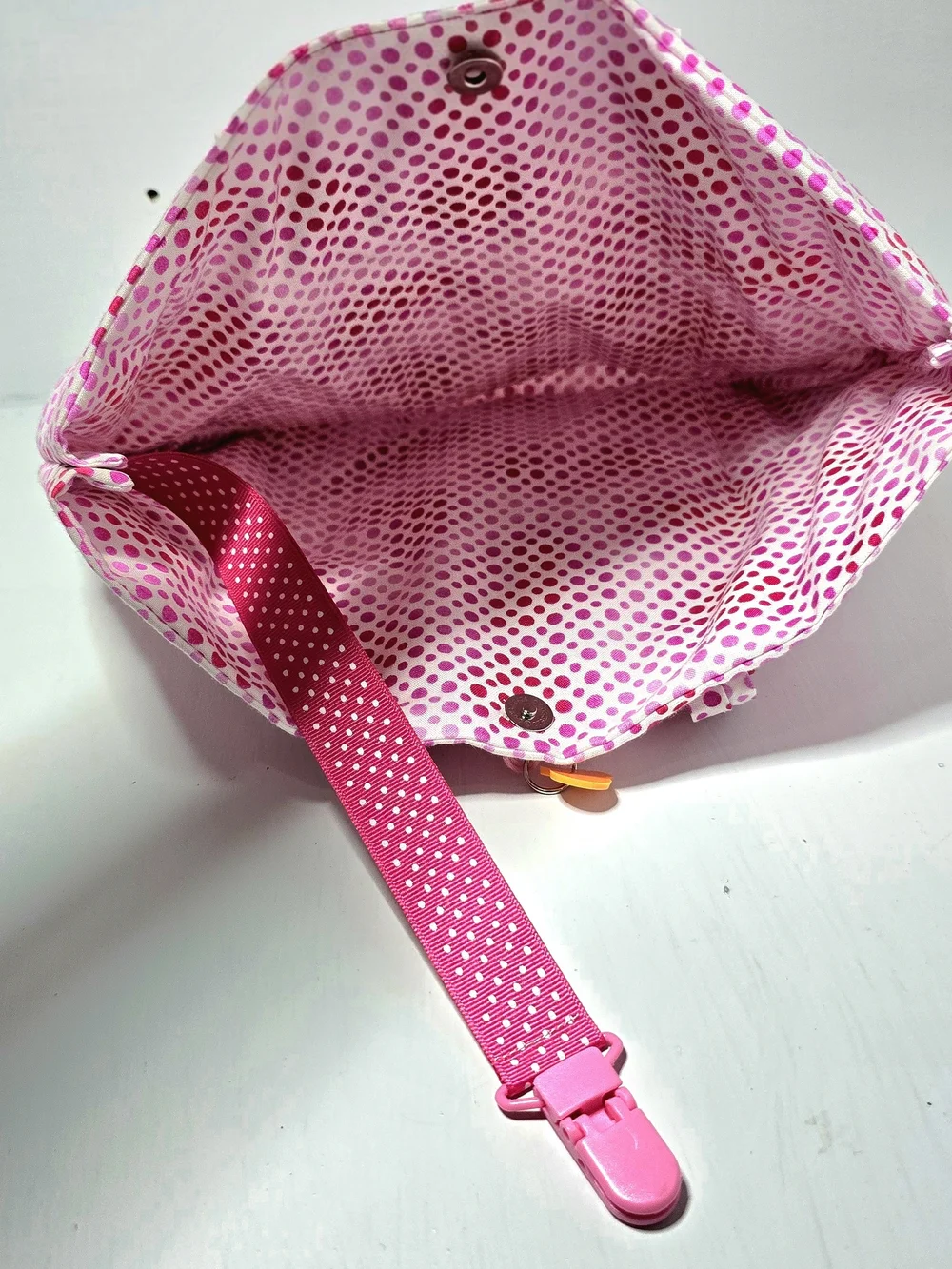 Book Lover Pink Polka Dot Mini Tote Bag with Matching Accessories